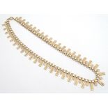 A 9ct gold necklace approx 15" long (15g) Please Note - we do not make reference to the condition of