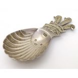 Royal Commemorative / Souvenir silver : A silver caddy spoon commemorating the marriage of Prince