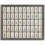 A full set of 50 Player's Cigarette cards Military Uniforms of the British Empire Overseas (1938)