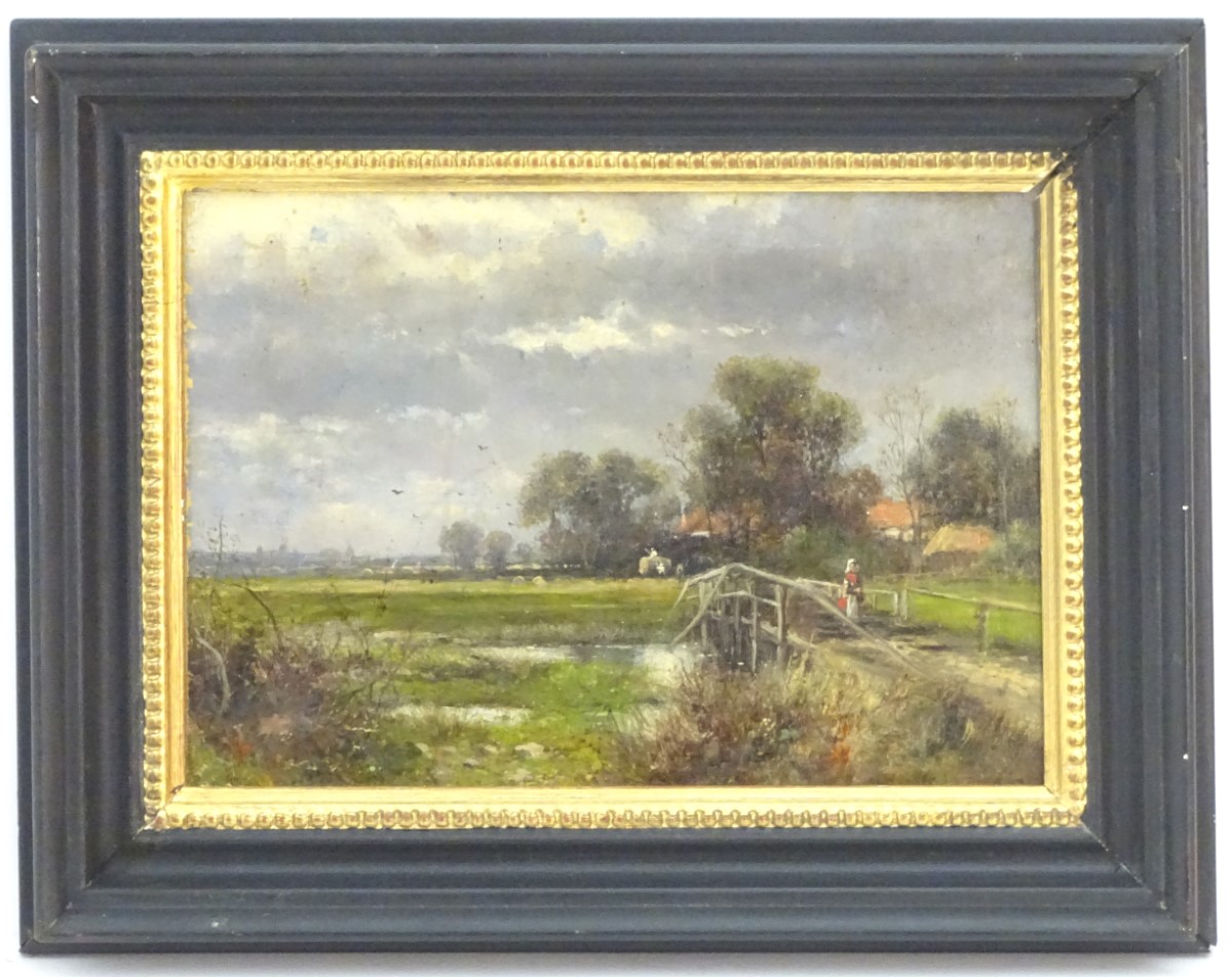 Abraham Hulk, Junior, (1851-1922), English School, Oil on canvas laid on board, A landscape scene - Image 5 of 9