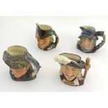 Four Royal Doulton Toby character jugs, to include Aramis (one of the Three Musketeers), model