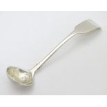 A silver fiddle pattern salt ladle hallmarked London 1833 maker Jonathan Hayne approx 4 1/2" long (