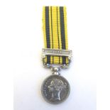 Militaria: a Victorian miniature South Africa Medal, with 1877 bar, 2" long (including ribbon.)