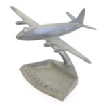A metal model aeroplane, Vickers Viscount by Walkers Westway Models. The base inscribed: Presented