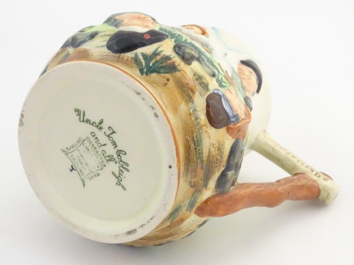 Hunting: A Sandland Ware jug, titled Uncle Tom Cobleigh and All. Decorated with an English landscape - Image 10 of 11
