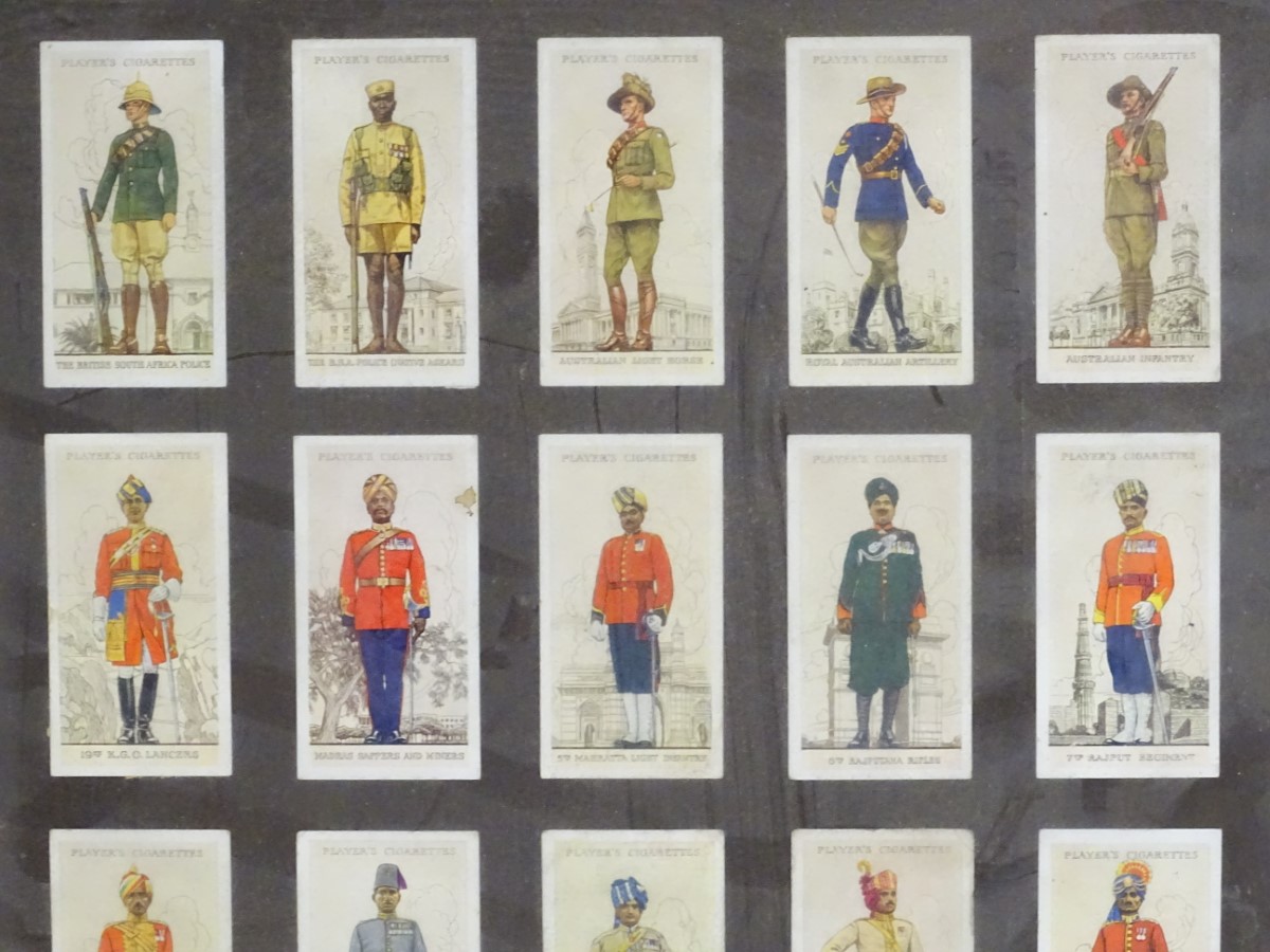 A full set of 50 Player's Cigarette cards Military Uniforms of the British Empire Overseas (1938) - Image 6 of 10