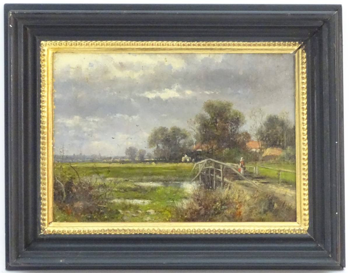 Abraham Hulk, Junior, (1851-1922), English School, Oil on canvas laid on board, A landscape scene