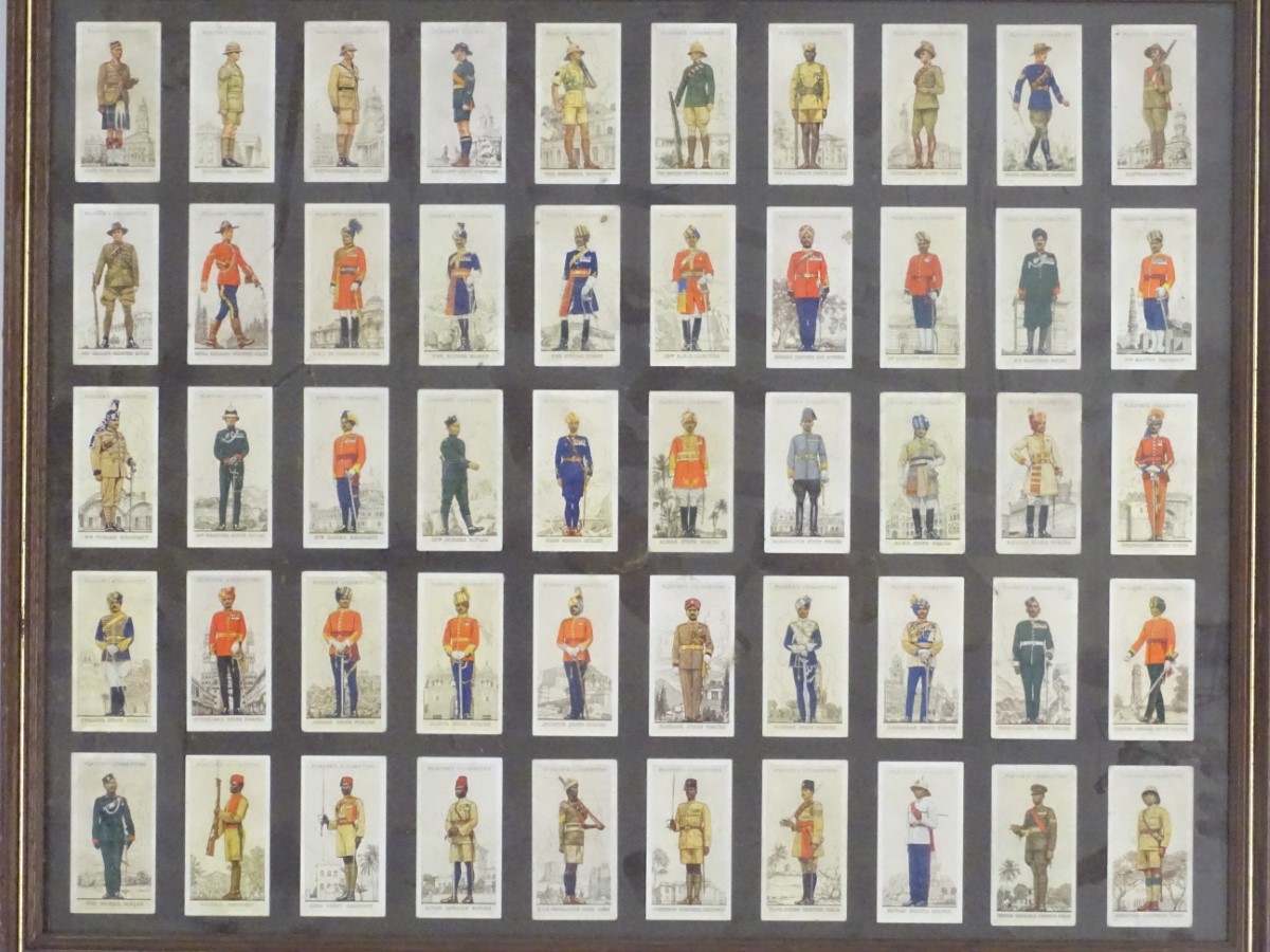 A full set of 50 Player's Cigarette cards Military Uniforms of the British Empire Overseas (1938) - Image 4 of 10