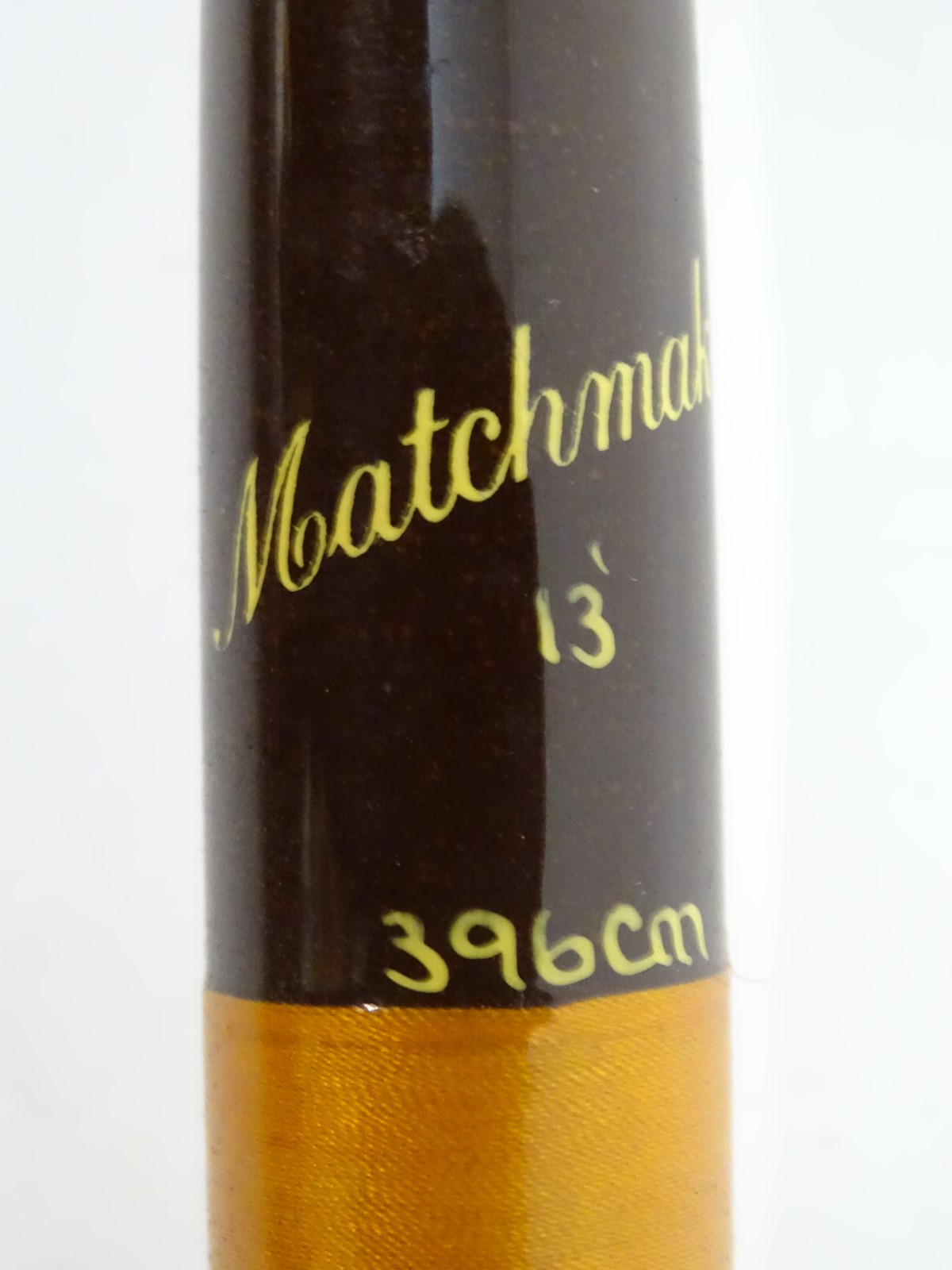 Fishing: a mid-20thC House of Hardy 13' 396cm 'Matchmaker' fishing rod, 3-piece, in cloth case - Image 7 of 12