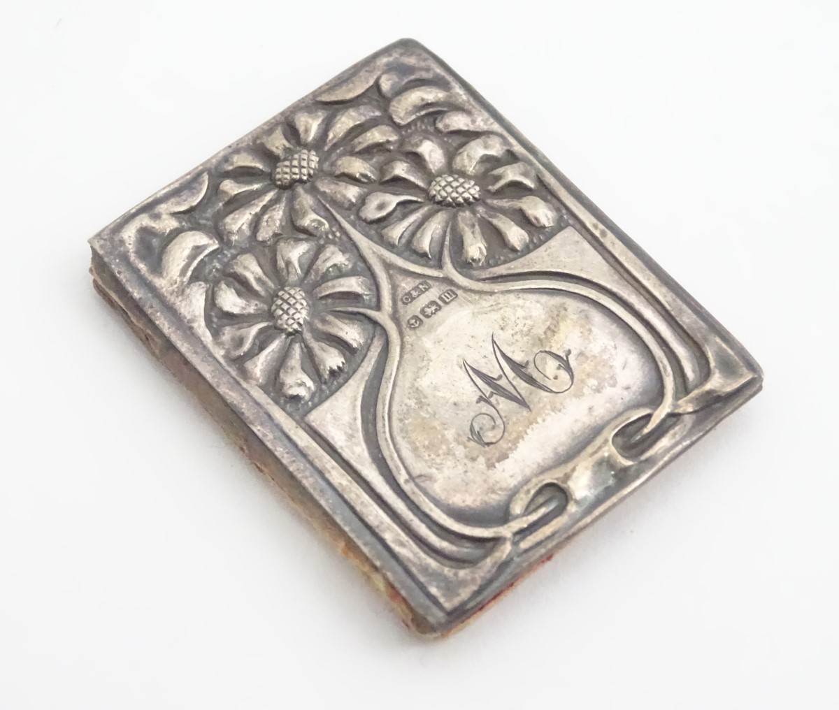 A silver fronted miniature purse calendar. Hallmarked Birmingham 1911 maker Crisford & Norris 1 3/4"