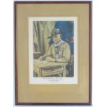 An early 20thC print after Simon Elwes, depicting Baden Powell, titled The Chief Scout. Signed Baden