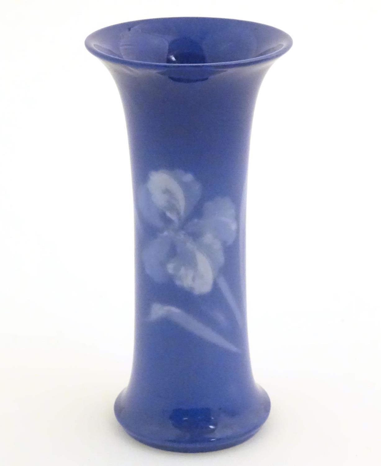 A Royal Worcester Sabrina porcelain spill vase of cylindrical form with a flared foot and rim, - Image 2 of 27