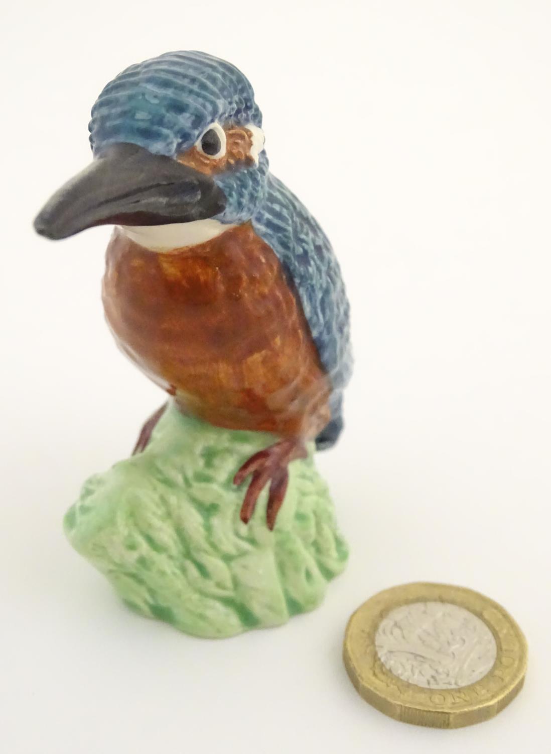 A Beswick model of a kingfisher bird, model no. 3275. Marked under. Approx. 2 3/4" high. Please Note - Image 3 of 20