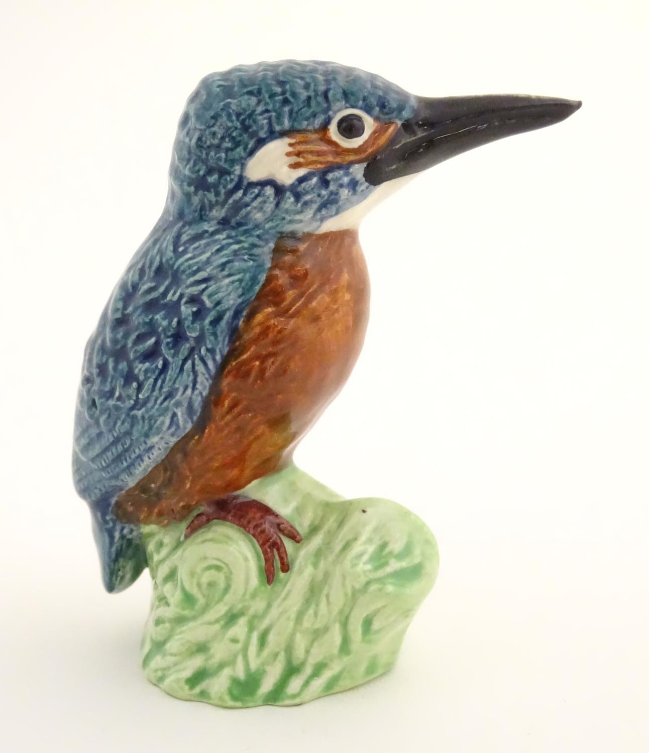 A Beswick model of a kingfisher bird, model no. 3275. Marked under. Approx. 2 3/4" high. Please Note - Image 7 of 20