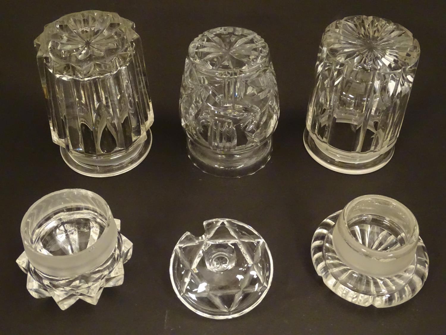 Assorted 19thC / 20thC glass pickle / preserve jars The largest 6" tall (3) Please Note - we do - Image 13 of 23