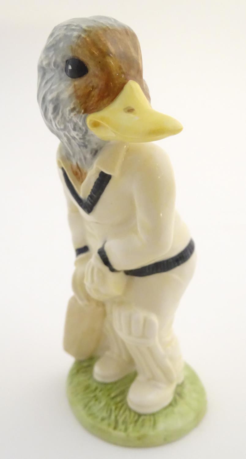 A Beswick Sporting Characters animal figure ' Out for a Duck ', modelled as a duck in cricket whites - Image 11 of 20