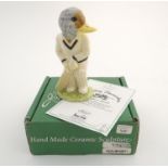 A Beswick Sporting Characters animal figure ' Out for a Duck ', modelled as a duck in cricket whites