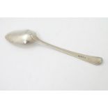 A Geo III silver old English pattern table spoon hallmarked London 1807 makers William Eley &