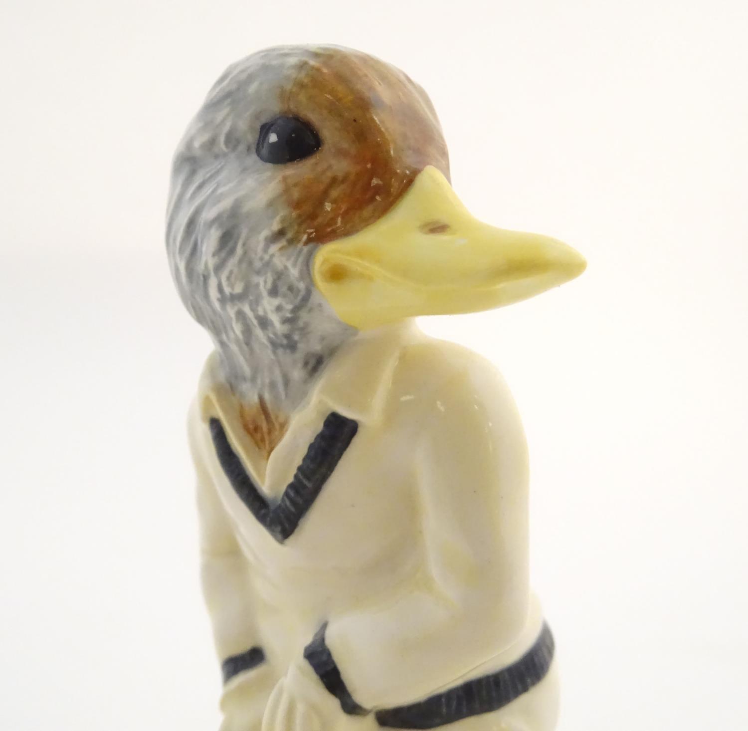 A Beswick Sporting Characters animal figure ' Out for a Duck ', modelled as a duck in cricket whites - Image 18 of 20