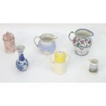 A quantity of assorted ceramics, to include a floral Maling jug, no. 3304, an Art Deco coffee pot by