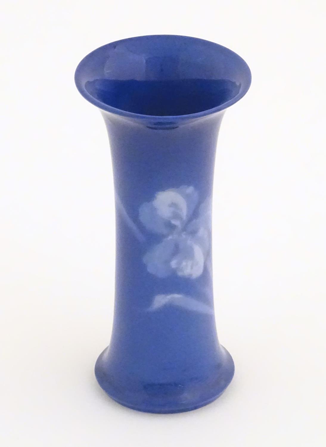 A Royal Worcester Sabrina porcelain spill vase of cylindrical form with a flared foot and rim, - Image 12 of 27
