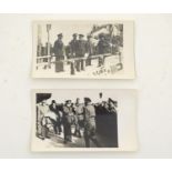 Militaria: two WW2 / WW2 / Second World War monochrome photographs, depicting Sir Winston