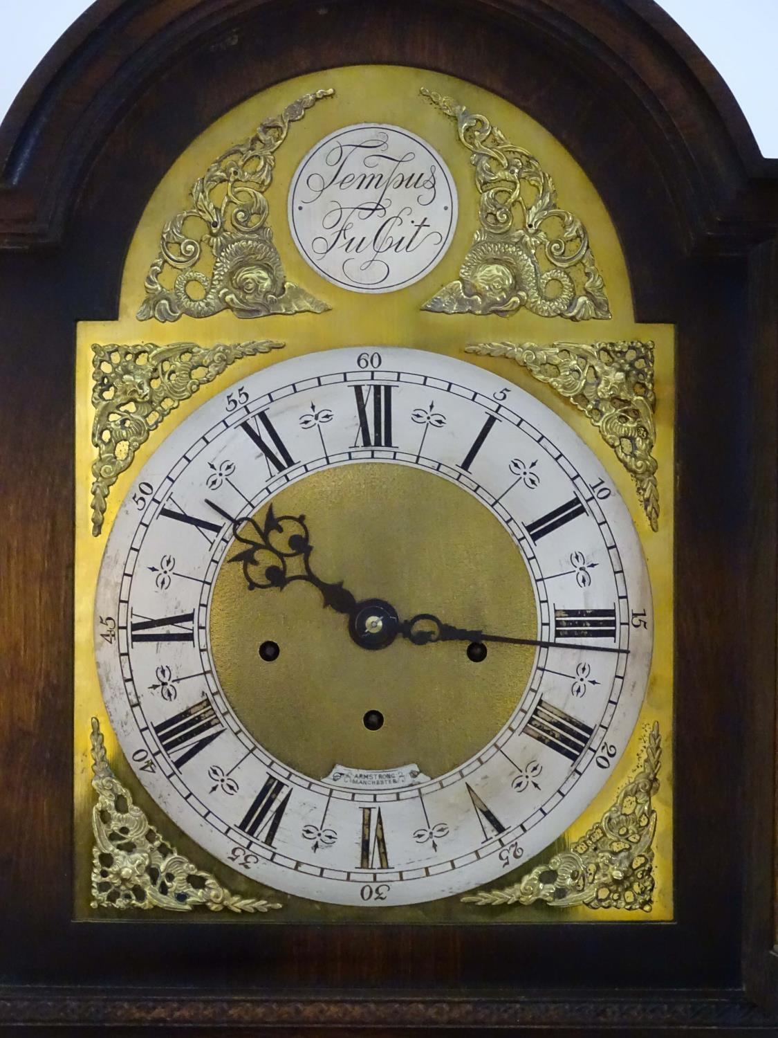 A c.1920 longcase / grandmother clock having an 8 day movement, Westminster chimes, having an ornate - Image 14 of 27