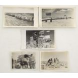 Militaria: an assortment of WWII / WW2 / Second World War monochrome photographs of 8th Army/North