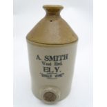 Ginger Wine Serving flagon : a Public House 2 Tone stoneware flagon with provision for tap