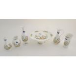 A quantity of Aynsley wares in the pattern Cottage Garden, to include vases of various shapes and