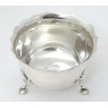 A silver sucrier / sugar bowl hallmarked London 1929, maker Goldsmiths and Silversmiths. Co. Ltd.