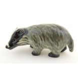 A Goebel model of a badger. Marked under, impressed 48 to foot. Approx. 1 3/4" high. Please Note -