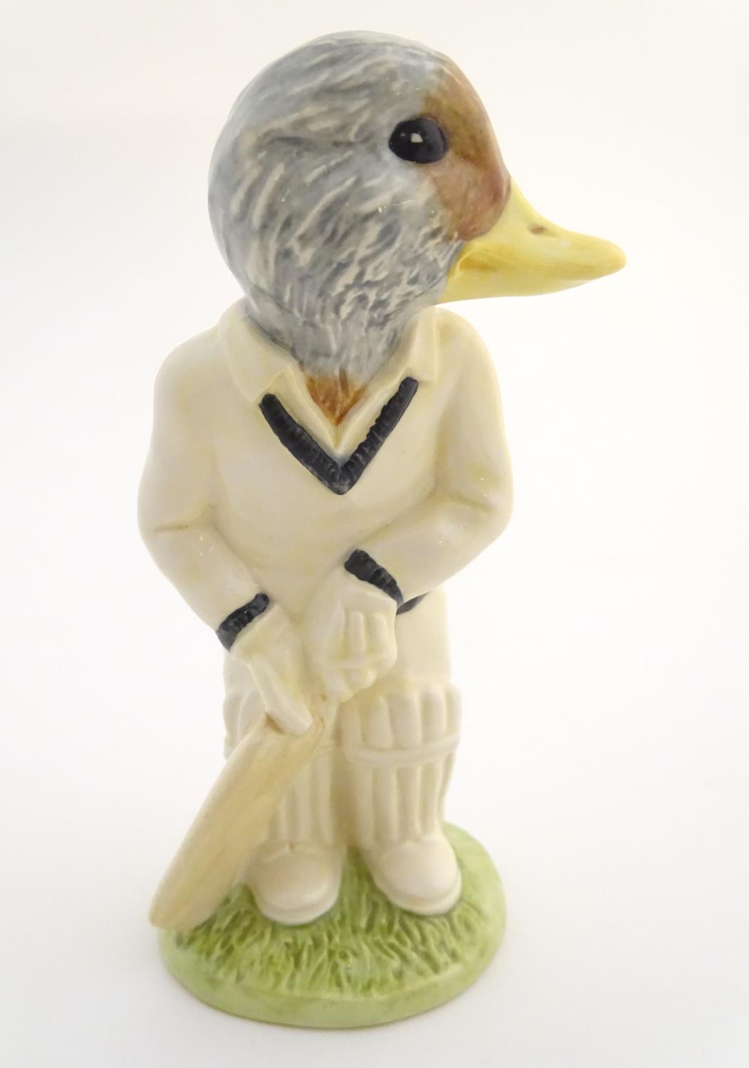 A Beswick Sporting Characters animal figure ' Out for a Duck ', modelled as a duck in cricket whites - Image 5 of 20