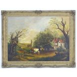 Arthur Reginald Andrews in the manner of John Constable (1776-1837), XX, Oil on board, A farmstead