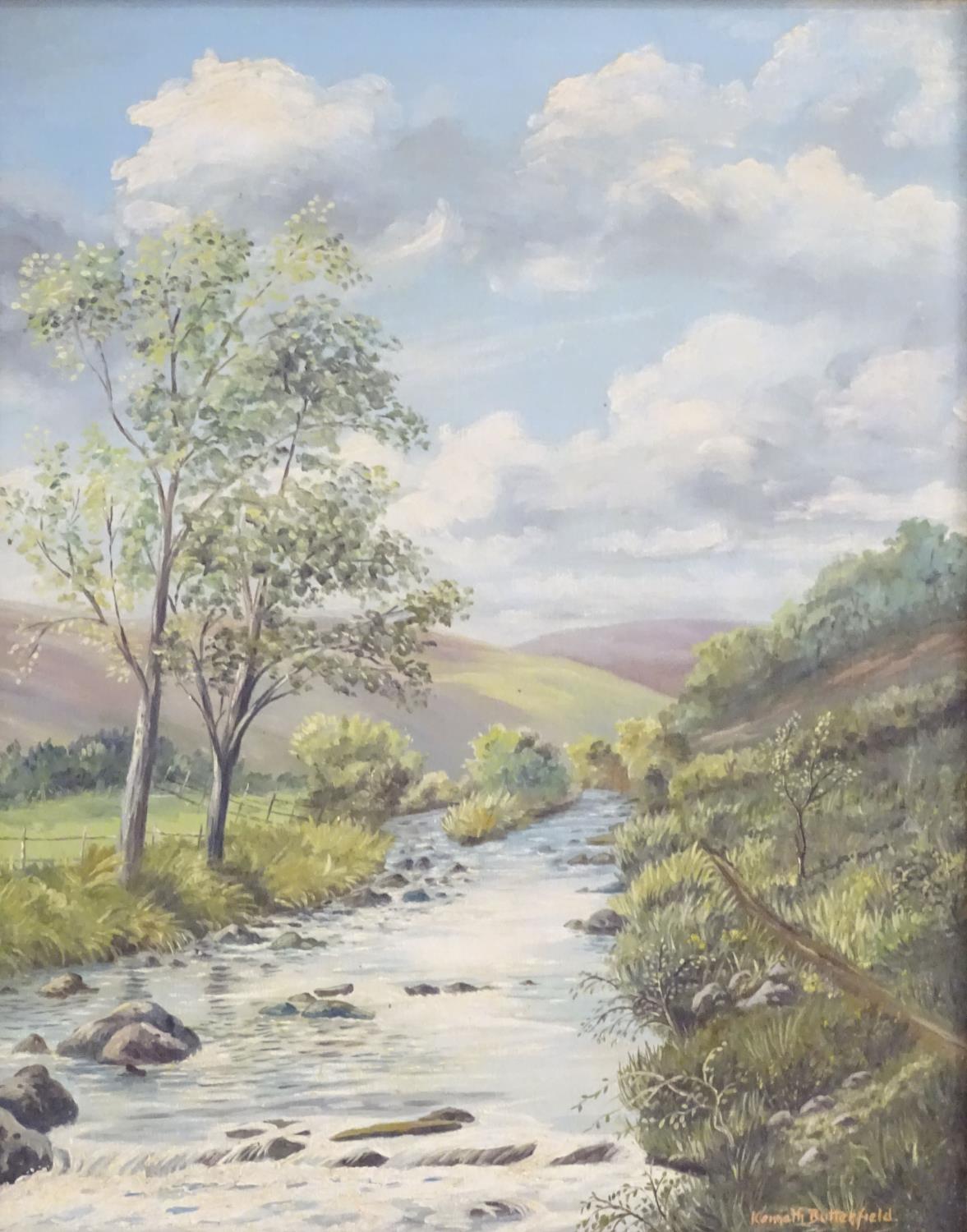 Kenneth Butterfield, XIX-XX, English School, Badgworthy Water, near the Doone Valley, A landscape - Image 5 of 6