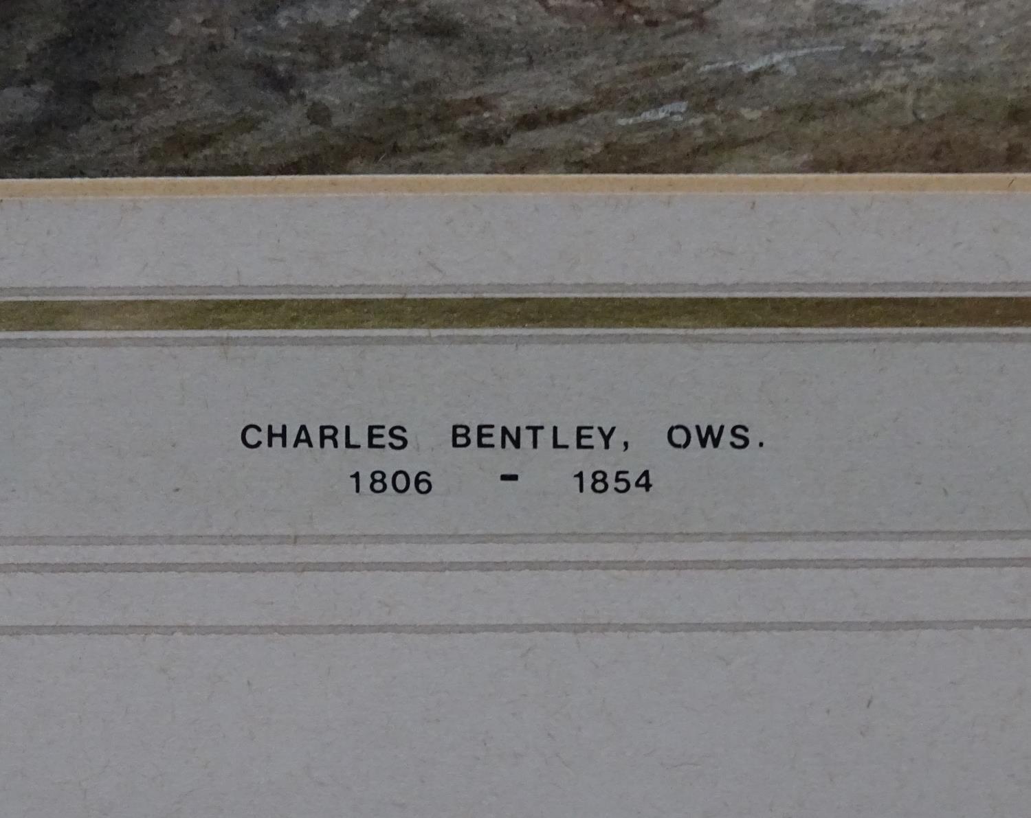 Charles Bentley (1806-1854), Marine School, Watercolour, Returning fishing boats off the coast, - Image 5 of 5