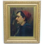 I. Carruthers, XIX, Maltese School, Oil on canvas, A portrait of a Continental sailor -