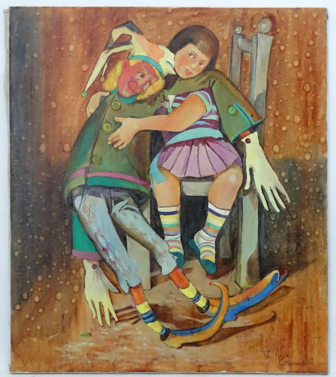 Irina Stolyarova, 2006, Ukrainian / Russian School, Oil on canvas, A portrait of a young girl on a