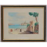 Edwin Galea (1934), Maltese School, Watercolour, Silema harbour, Malta, Signed, titled and dated