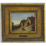 Attrib. Abraham Teniers (1629-1670), Flemish School, Oil on panel, A Flemish winter scene with a