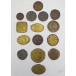 An assortment of coinage & tokens, comprising: a 1794 'Promissory Halfpenny', a 1789 Associated