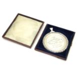 Rowing Interest : A Victorian silver medal / medallion engraved ' The Caversham Challenge Cup' won