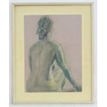 XX, Pastel on paper, A still life study of a seated female nude. Approx. 15 1/2" x 11 1/2" Please