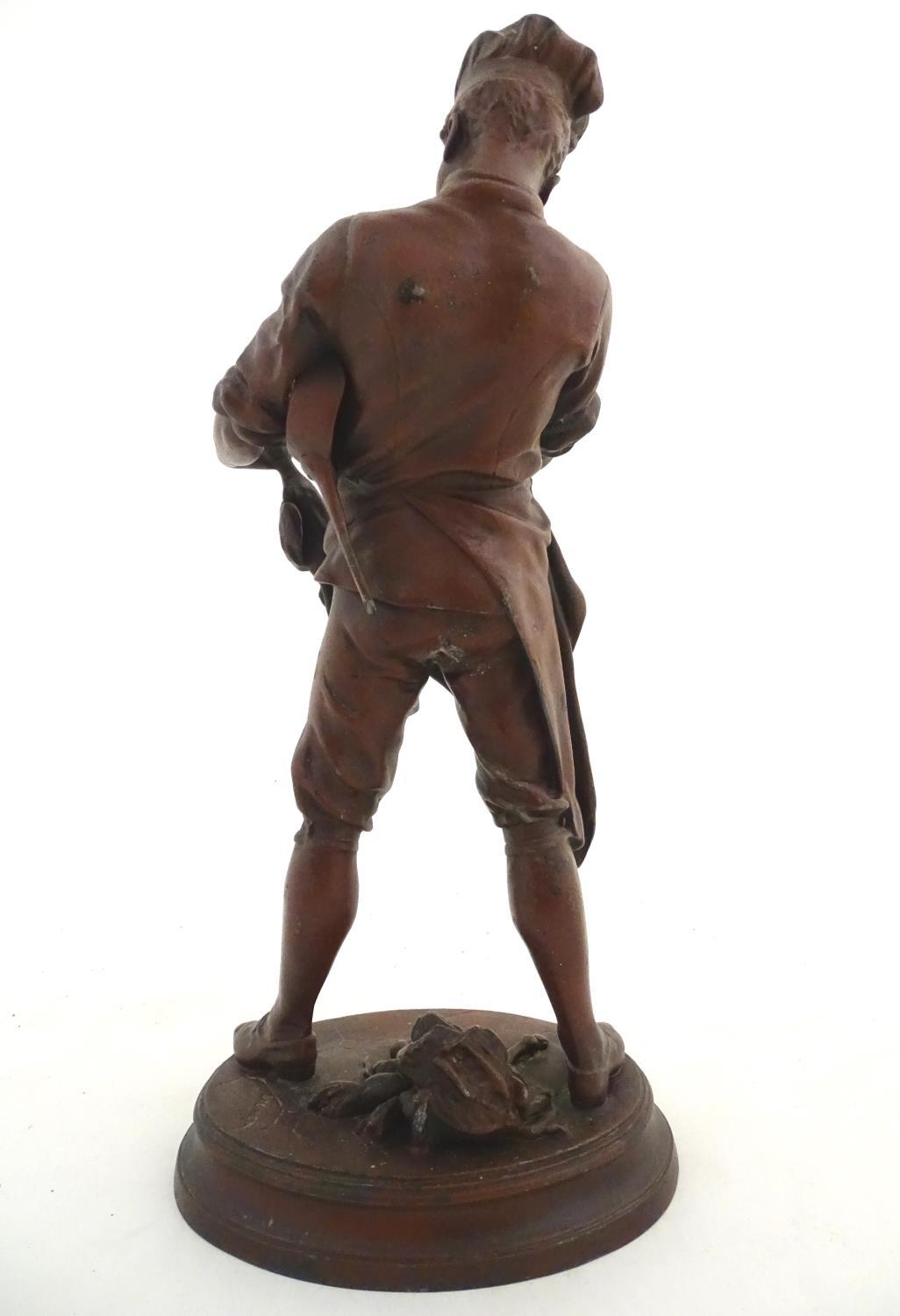 A cold painted spelter figure after Clément Léopold Steiner (1853-1899), The Chef, depicting a - Image 9 of 18