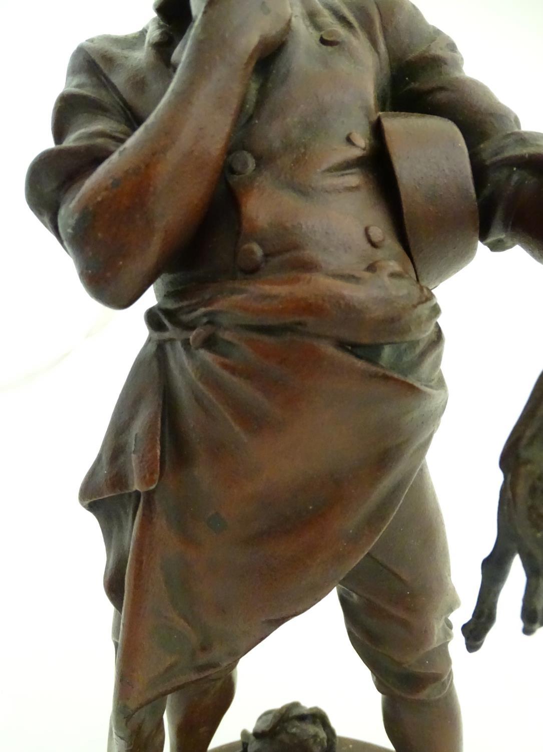 A cold painted spelter figure after Clément Léopold Steiner (1853-1899), The Chef, depicting a - Image 16 of 18