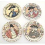 Four Royal Doulton plates from the Professionals series
