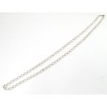 A .800 white metal / silver chain 30" long Please Note - we do not make reference to the condition