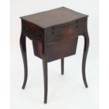 ** WITHDRAWN FROM AUCTION** A late 18thC mahogany work table attributed to George Hepplewhite,