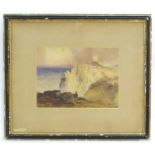 L. Lamb, XIX, Irish School, Watercolour, Bray Head, Valentia Island, A coastal landscape scene