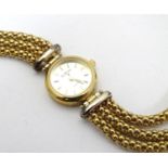 A Ca' D' Oro 9ct gold cased ladies' wristwatch, fitted with a 9ct gold strap, boxed. Please Note -